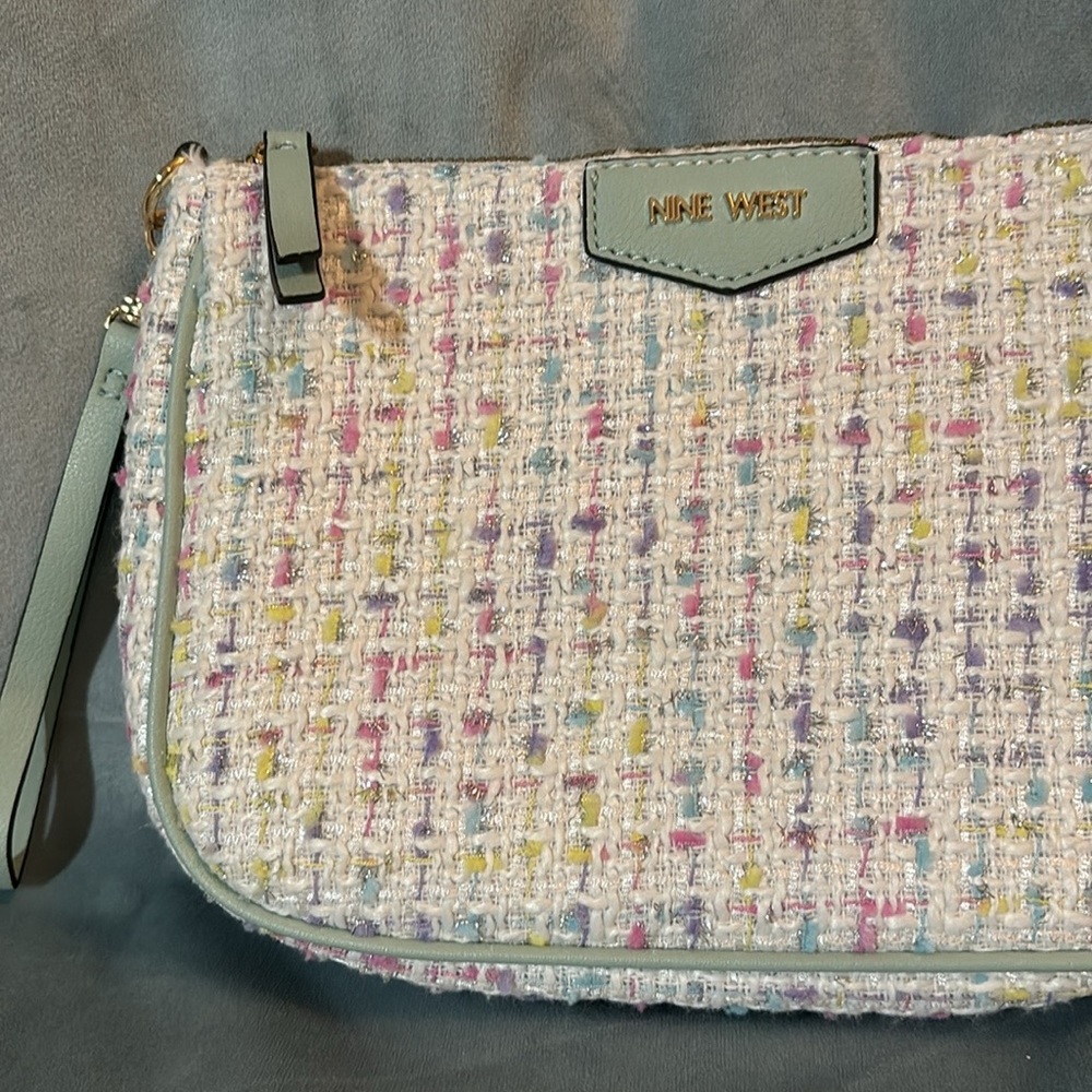 Nine West Zip-Top Knit Wristlet - Picture 2 of 4